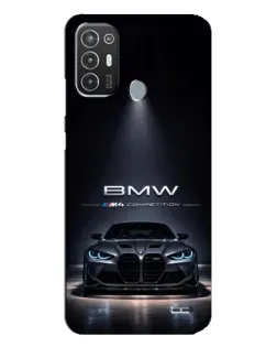 Чехол для TECNO Pop 6 Pro (BE8) с картинкой «BMW сквозь ночной город»