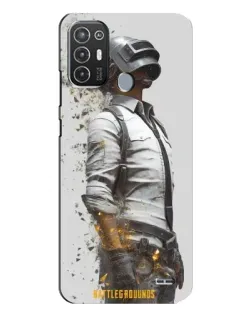 Чехол для TECNO Pop 6 Pro (BE8) с картинкой «PUBG — боец в пыли»