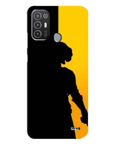 Чехол для TECNO Pop 6 Pro (BE8) с картинкой «Тень воина PUBG»