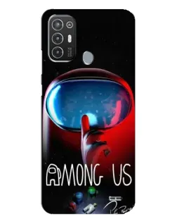 Чехол для TECNO Pop 6 Pro (BE8) с картинкой «Красный импостер — макро» Чехол для TECNO Pop 6 Pro (BE8) с картинкой «Красный импостер — макро»