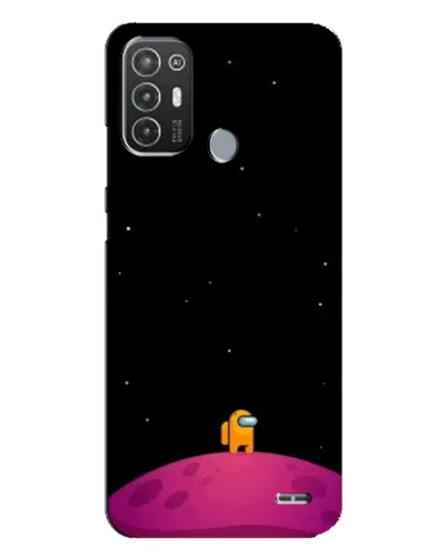 Чехол для TECNO Pop 6 Pro (BE8) с картинкой «Одинокий герой на планете»