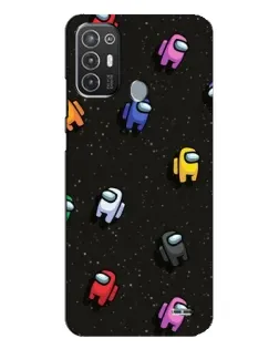 Чехол для TECNO Pop 6 Pro (BE8) с картинкой «Космический паттерн Among Us» Чехол для TECNO Pop 6 Pro (BE8) с картинкой «Космический паттерн Among Us»
