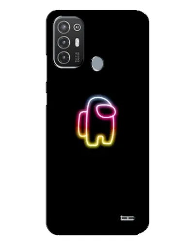 Чехол для TECNO Pop 6 Pro (BE8) с картинкой «Among Us градиент»