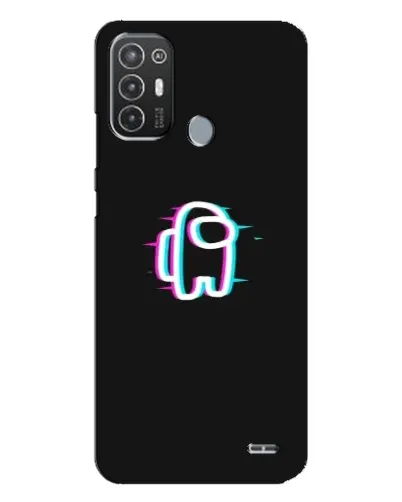 Чехол для TECNO Pop 6 Pro (BE8) с картинкой «Among Us неон»