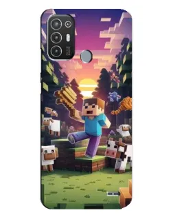 Чехол для TECNO Pop 6 Pro (BE8) с картинкой «Стив на ферме» Чехол для TECNO Pop 6 Pro (BE8) с картинкой «Стив на ферме»