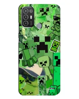 Чехол для TECNO Pop 6 Pro (BE8) с картинкой «Криперы Minecraft» Чехол для TECNO Pop 6 Pro (BE8) с картинкой «Криперы Minecraft»