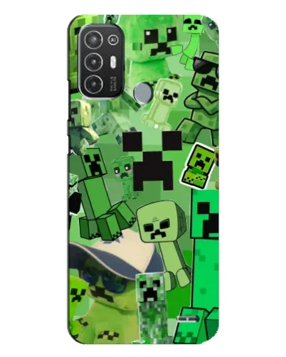 Чехол для TECNO Pop 6 Pro (BE8) с картинкой «Криперы Minecraft» Чехол для TECNO Pop 6 Pro (BE8) с картинкой «Криперы Minecraft»