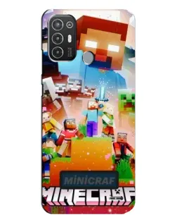 Чехол для TECNO Pop 6 Pro (BE8) с картинкой «Minecraft герои игры» Чехол для TECNO Pop 6 Pro (BE8) с картинкой «Minecraft герои игры»