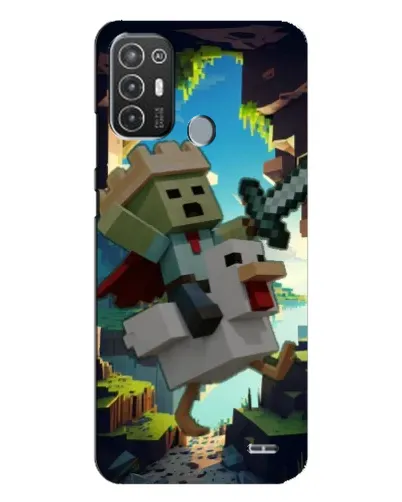 Чехол для TECNO Pop 6 Pro (BE8) с картинкой «Стив и гусь» Чехол для TECNO Pop 6 Pro (BE8) с картинкой «Стив и гусь»