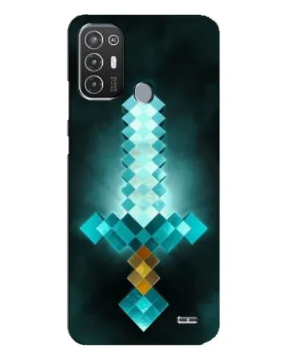 Чехол для TECNO Pop 6 Pro (BE8) с картинкой «Алмазный меч неон» Чехол для TECNO Pop 6 Pro (BE8) с картинкой «Алмазный меч неон»