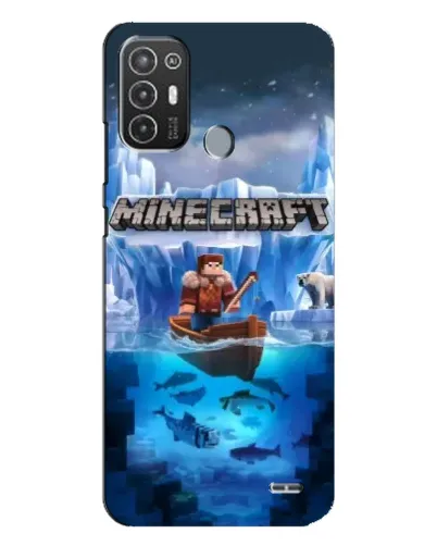 Чехол для TECNO Pop 6 Pro (BE8) с картинкой «Minecraft ледяной мир» Чехол для TECNO Pop 6 Pro (BE8) с картинкой «Minecraft ледяной мир»