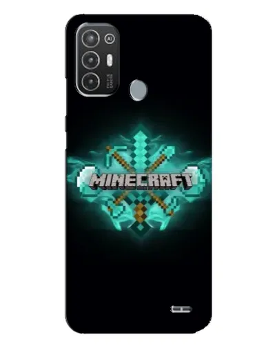 Чехол для TECNO Pop 6 Pro (BE8) с картинкой «Minecraft Diamond лого» Чехол для TECNO Pop 6 Pro (BE8) с картинкой «Minecraft Diamond лого»