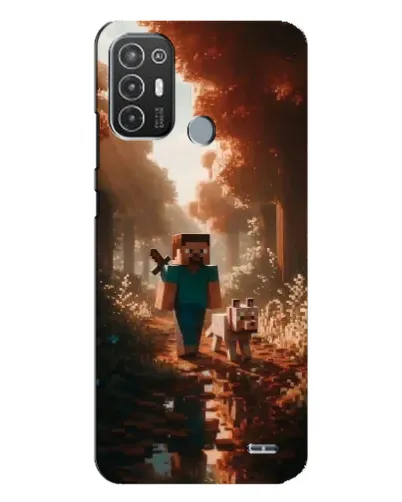 Чехол для TECNO Pop 6 Pro (BE8) с картинкой «Стив в лесу» Чехол для TECNO Pop 6 Pro (BE8) с картинкой «Стив в лесу»