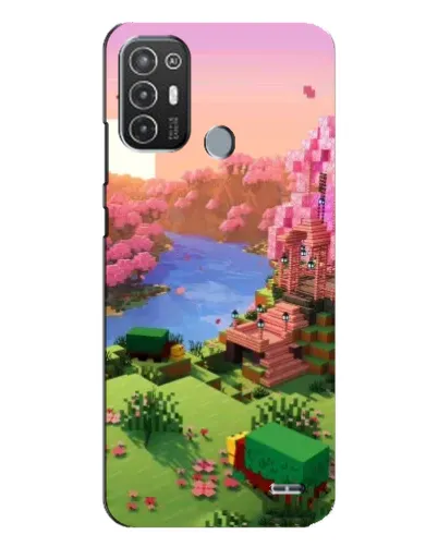 Чехол для TECNO Pop 6 Pro (BE8) с картинкой «Розовое дерево Minecraft» Чехол для TECNO Pop 6 Pro (BE8) с картинкой «Розовое дерево Minecraft»