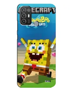 Чехол для TECNO Pop 6 Pro (BE8) с картинкой «Губка Боб Minecraft» Чехол для TECNO Pop 6 Pro (BE8) с картинкой «Губка Боб Minecraft»