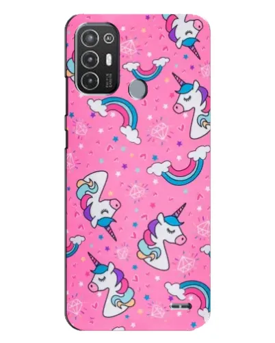 Чехол для TECNO Pop 6 Pro (BE8) с картинкой «Unicorn паттерн розовый» Чехол для TECNO Pop 6 Pro (BE8) с картинкой «Unicorn паттерн розовый»