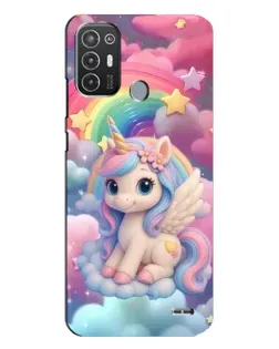 Чехол для TECNO Pop 6 Pro (BE8) с картинкой «Маленький единорог»