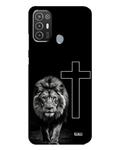 Чехол для TECNO Pop 6 Pro (BE8) с картинкой «Лев и Крест» Чехол для TECNO Pop 6 Pro (BE8) с картинкой «Лев и Крест»