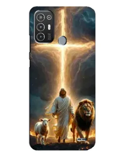 Чохол для TECNO Pop 6 Pro (BE8) з картинкою «Лев Юди та Світло»