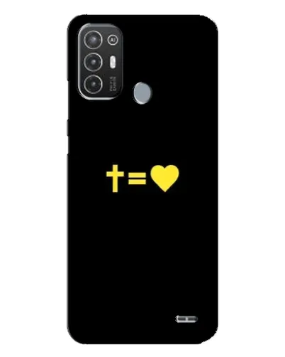 Чехол для TECNO Pop 6 Pro (BE8) с картинкой «Сердце и Крест» Чехол для TECNO Pop 6 Pro (BE8) с картинкой «Сердце и Крест»