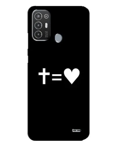 Чехол для TECNO Pop 6 Pro (BE8) с картинкой «Крест и Сердце» Чехол для TECNO Pop 6 Pro (BE8) с картинкой «Крест и Сердце»