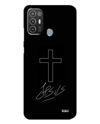 Чехол для TECNO Pop 6 Pro (BE8) с картинкой «Графический крест Jesus» Чехол для TECNO Pop 6 Pro (BE8) с картинкой «Графический крест Jesus»