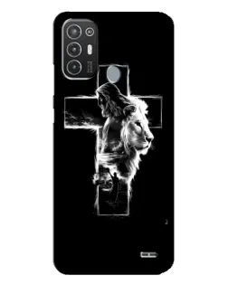 Чехол для TECNO Pop 6 Pro (BE8) с картинкой «Сияющий крест Jesus»