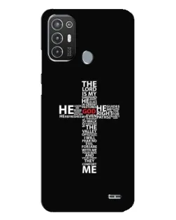 Чехол для TECNO Pop 6 Pro (BE8) с картинкой «Текстовый крест»