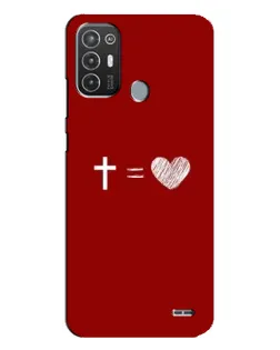 Чехол для TECNO Pop 6 Pro (BE8) с картинкой «Уравнение любви»