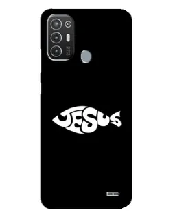 Чехол для TECNO Pop 6 Pro (BE8) с картинкой «Рыба Jesus»