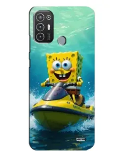 Чехол для TECNO Pop 6 Pro (BE8) с картинкой «Спанч Боб на гидроцикле» Чехол для TECNO Pop 6 Pro (BE8) с картинкой «Спанч Боб на гидроцикле»