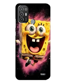 Чехол для TECNO Pop 6 Pro (BE8) с картинкой «Взрывной Спанч Боб»