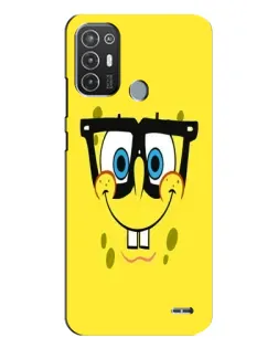 Чехол для TECNO Pop 6 Pro (BE8) с картинкой «Минималистичный Спанч Боб» Чехол для TECNO Pop 6 Pro (BE8) с картинкой «Минималистичный Спанч Боб»