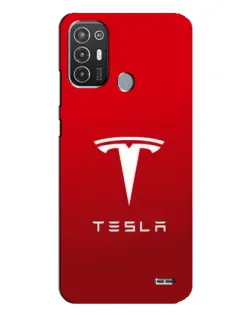 Чехол для TECNO Pop 6 Pro (BE8) с картинкой «Tesla Red Classic»