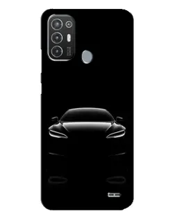Чехол для TECNO Pop 6 Pro (BE8) с картинкой «Силуэт Tesla Night»