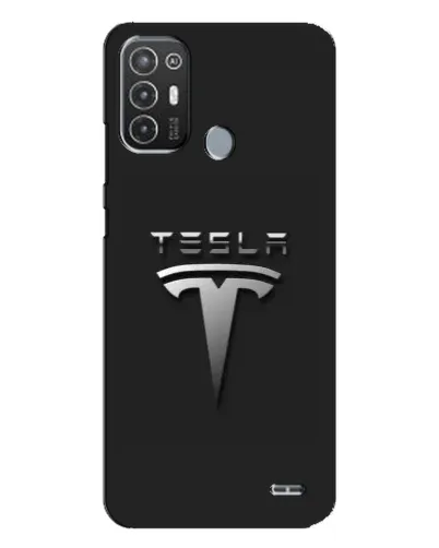 Чехол для TECNO Pop 6 Pro (BE8) с картинкой «Стальной логотип Tesla» Чехол для TECNO Pop 6 Pro (BE8) с картинкой «Стальной логотип Tesla»