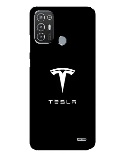 Чехол для TECNO Pop 6 Pro (BE8) с картинкой «Tesla White Logo» Чехол для TECNO Pop 6 Pro (BE8) с картинкой «Tesla White Logo»