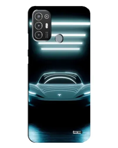 Чехол для TECNO Pop 6 Pro (BE8) с картинкой «Tesla в неоне» Чехол для TECNO Pop 6 Pro (BE8) с картинкой «Tesla в неоне»