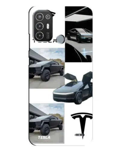 Чехол для TECNO Pop 6 Pro (BE8) с картинкой «Коллаж Cybertruck Tesla» Чехол для TECNO Pop 6 Pro (BE8) с картинкой «Коллаж Cybertruck Tesla»