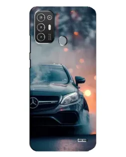 Чехол для TECNO Pop 6 Pro (BE8) с картинкой «Mercedes — ночной город»
