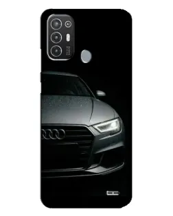 Чехол для TECNO Pop 6 Pro (BE8) с картинкой «Audi — детализация кузова»