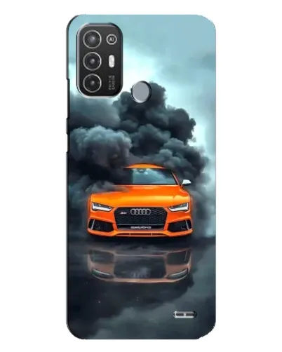 Чехол для TECNO Pop 6 Pro (BE8) с картинкой «Audi в облаках дыма» Чехол для TECNO Pop 6 Pro (BE8) с картинкой «Audi в облаках дыма»