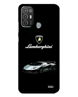 Чехол для TECNO Pop 6 Pro (BE8) с картинкой «Логотип Lamborghini классика»