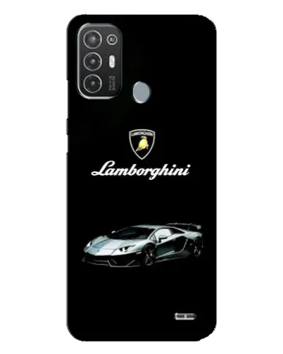 Чехол для TECNO Pop 6 Pro (BE8) с картинкой «Логотип Lamborghini классика»