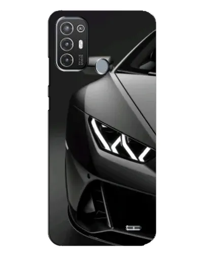 Чехол для TECNO Pop 6 Pro (BE8) с картинкой «Lamborghini фары детализация»