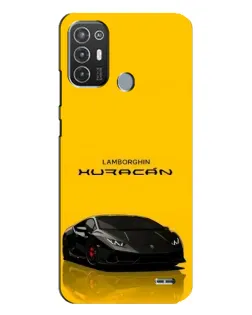 Чехол для TECNO Pop 6 Pro (BE8) с картинкой «Lamborghini Huracan черный»