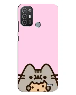 Чехол для TECNO Pop 6 Pro (BE8) с картинкой «Pusheen и печенье» Чехол для TECNO Pop 6 Pro (BE8) с картинкой «Pusheen и печенье»