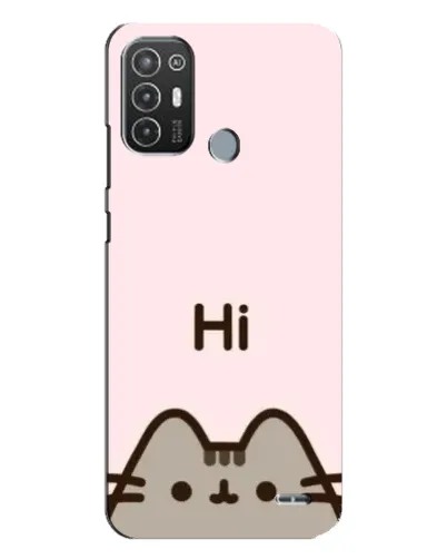 Чехол для TECNO Pop 6 Pro (BE8) с картинкой «Пушин говорит Hi» Чехол для TECNO Pop 6 Pro (BE8) с картинкой «Пушин говорит Hi»