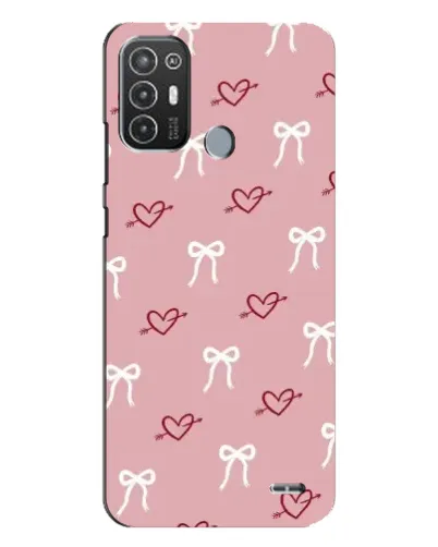 Чехол для TECNO Pop 6 Pro (BE8) с картинкой «Сердца и банты» Чехол для TECNO Pop 6 Pro (BE8) с картинкой «Сердца и банты»