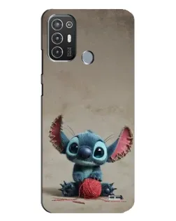 Чохол для TECNO Pop 6 Pro (BE8) з картинкою «Стіч на чоричневому фоні»
